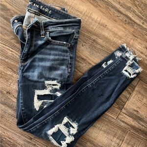 American Eagle Outfitters Dark Blue Denim Jeans
